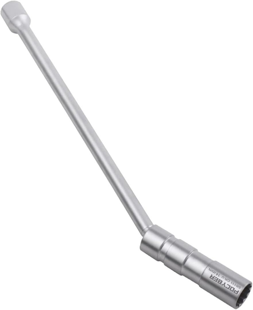 14mm Swivel Spark Plug Socket with 12 Inch Extension 3/8" Drive Enhanced Magnetic 12 Point 9/16" Thin Wall Socket Spark Plug Removal Tool Fits BMW Nissan Mini etc. 14mm Swivel Spark Plug Socket with 12 Inch Extension 3/8" Drive Enhanced Magnetic 12 Point 9/16" Thin Wall Socket Spark Plug Removal Tool Fits BMW Nissan Mini etc.