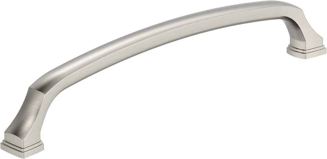 Amerock BP55351G10 | Satin Nickel Cabinet Pull | 8 in (203 mm) Center-to-Center Cabinet Handle | Revitalize | Drawer Pull | Kitchen Cabinet Handle | Furniture Hardware