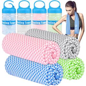 BOGI Cooling Towels for Neck and Face, Soft Breathable Cool Towel for Instant Cooling Stay Cool for Yoga, Sport, Gym, Camping, Running & More Activities, 40.00" x 12.00"