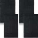 Geiserailie 4 Pcs Extender Strap Reusable Ice Belt Extender Strap Multipurpose Elastic Hook and Loop Extension for Ice Pack Black Back/Knee/Ankle Braces, Vests, Wraps, and Belts (6 x 9 Inch)