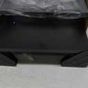 2 Drawer File Cabinet with 24'' Extended Desktop, Mobile Filing Cabinet, Rolling File Cabinet with Side Bag, Fabric Drawer, Fits A4 Size, Home Office, Black