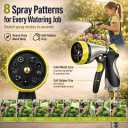 Metal Garden Hose 25 ft 304 Stainless Steel Water Hose with Nozzle Sprayer, Garden Hoses Flexible, Lightweight, No Kink, Heavy Duty for Outdoor (25 ft)