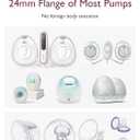 Momcozy 15mm 4Count Flange Insert Compatible with 24mm Flange/Shield of Most Pumps