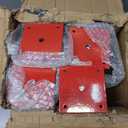 Adjustable Screw Jack Post for House Leveling, Manufacturing House Jacks with Wrench Screw Steel Shores, Range of Adjustment(9.5''-15'',Red,4 Pcs)