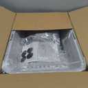 Stainless Steel Cat Litter Box, Odor Free Metal Litter Box with High Sides Lid, Open Top Low Entry Litter Pan Include Scoop Easy Cleaning Anti-Scratch Kitty Cat Box Anti-Urine Leakage, Non-Sticky