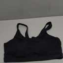 RUNNING GIRL High Impact Sports Bras for Women,Racerback Running Bra Workout Crop Tank Tops Longline Sports Bra Push up (X-Large, D-black)