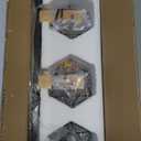 Farmhouse Vanity Light for Bathroom, 4-Light Bathroom Vanity Light Fixtures, with Cage Metal Lampshade for Mirror