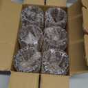 Kate Aspen Vintage Glass Tealight & Amber Votive Candle Holders (Set of 6) Rustic Fluted Candle Holder Set, Boho Home Decor, Wedding Table Centerpieces, Farmhouse Kitchen Table Decor (One Size)