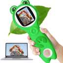 Microscope for Kids, Portable Digital Microscope with 500X Magnifying Glass, Handheld Camera Mini Pocket Magnification, Educational Christmas Birthday Gifts for Ages 4 5 6 7 8 9 10 11 12, Green