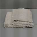 Kevin Textile Pillow Covers Decorative Set of 2 Striped Corduroy Plush Velvet Christma Pillowcases Cushion Cover for Couch 16x16 Inch Cream