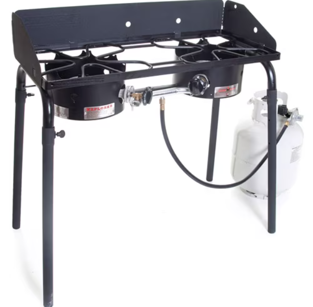Camp Chef Explorer 30,000 BTU 2-Burner Propane Stove, Steel