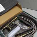 Casavilla Gold Kitchen Faucet with Soap Dispenser, Pull Down Kitchen Faucet with Sprayer, Single Handle Kitchen Sink Faucet with Dual Function Spray Head, Camper Laundry RV Faucet,PVD