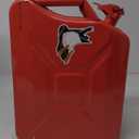 20 Liter (5.2 Gallon) NATO Jerry Can for Gas, Diesel, Kerosense (RED)