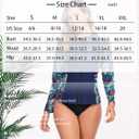 Halcurt Women's Full Zip Long Sleeve Rash Guard Swim Top with Pockets UPF50+ Quick Dry Swimsuit (XL)