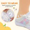 JIASUQI Toddler Sandals for Boys Slide Sandals Girls Water Shoes Summer Swim Beach Shoes (Colorful White)