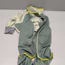 Dog Onesie Coat - Water-Repellent & Stretchable, Dirt-Resistant Outdoor Puppy Suit with Reflective Strips | Controls Shedding | for Small, Medium, Large Dogs (Olive Green, 3XL(Weight 33-53 lbs))