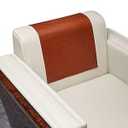 MINJIATEX Recliner Headrest Covers Protector Washable Non Slip Faux Leather Headrest Covers for Recliner Chair Waterproof Couch Headrest Covers for Sofa, Furniture, Office Chair, Theater Seat (Brown)