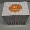 100 Birthday Cards, Happy Birthday Cards Bulk with Short Message Inside, 5x7 Inch Thick Card Stock Assorted Birthday Cards with Envelopes,10 Unique Designs for Men and Women 