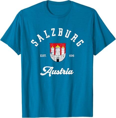 Salzburg Austria vacationSalzburg Austria T-Shirt Blue Large
