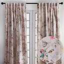 Maison d' Hermine Curtains for Living Room 100% Cotton 96 inch Length Two Panel Light Filtering Curtains for Windows with Rod and Loop Pockets Gifts for Mothers Day (Equinoxe - Multi, 50" W x 96" L)