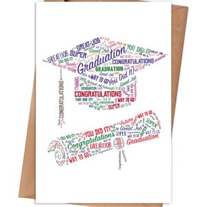 6 x Graduation Card for Grandson Granddaughter Son Daughter, 8×5.3 inches