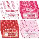 Loopeer 24 Pack Galentine's Day Lip Balms Gifts Bulk for Women Cute Pink Heart Lip Balm Travel Size Valentine's Day Party Favors Lips Moisturizer Care Small Gifts Ideas for Friends Office Ladies