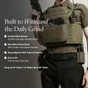 Nexbelt Titan Ratchet EDC Tactical Gun Belt  1.5" Micro-Adjustable Strap, Quick-Release, Fits Up to 50" Waist, IWB/OWB (Grey)