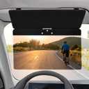 2025 Upgraded Sun Visor Extender for Car, Polarized Car Visor Extender Sun Blocker, Sunvisor Extender for Cars and Protect UV Ray, Safe Driving, Universal (ZHUANZHOU01-Black)