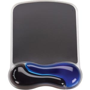 Kensington 62401 Duo Gel Wave Mouse Pad Wrist Rest, Blue (9.6L x 7.6W inches)