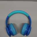 Kids Bluetooth 6.0 Headphones with LED Light, 85Hours Playtimes, Type-C Fast Charging, 85/94dB Volume Limited, Comfort Wireless Headphones with Built-in Mic, Wired & TF Card Mode, Blue