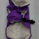 EMUST Dog Jacket Winter, Cozy Windproof Dog Jacket for Cold Weather, Solid Color Pet Vests for Winter for Medium Dogs, Purple, M : Pet Supplies