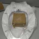 Elongated Bidet Toilet Seat Non-Electric, Slow-Close Lid, Adjustable Water Pressure, Self-Cleaning Dual Nozzles for Frontal & Rear Wash Hygienic Fresh Water Bidet Seat with Brass Inlet (Elongated)