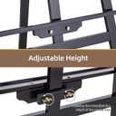Falling in Art Easel Stand for Painting, Adjustable Wooden Easels for Painting Canvas Up to 42", Folding Art Easel for Drawing, Wedding Sign and Poster, Suitable for Kids and Adults(Black)