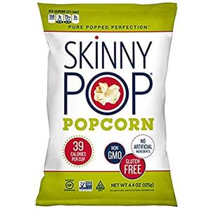 SkinnyPop Popcorn, Original Popped Popcorn, Gluten-free Popcorn, 12 Pack, 4.4 oz, BB: 01272021