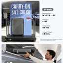 Kono 20in Carry On luggage with Expandable Layer Lightweight ABS+PC Grey