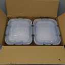 M MCIRCO [80 oz & 36 oz Extra Large Glass Food Storage/Baking Containers Set with Lids, 2 Pack 80 oz(10 cup)&2 Pack 36 oz (4.5 cup) Airtight Glass Container,Microwave,Oven,Freezer and Dishwasher (gray)