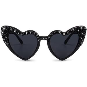 30th Birthday Glasses 'Dirty 30' Bday Party Supplies, Birthday Glasses for Thirtieth Birthday Gift Accessories Party Favors