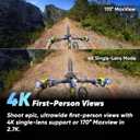 Insta360 X3 - Waterproof 360 Action Camera with 1/2" 48MP Sensors, 5.7K 360 Active HDR Video, 72MP 360 Photo, 4K Single-Lens, 60fps Me Mode, Stabilization, 2.29" Touchscreen, AI Editing, Live Stream