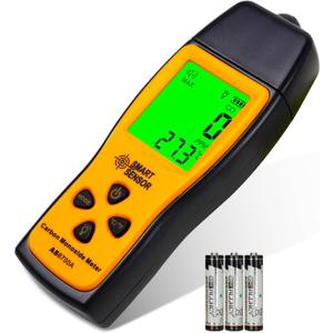 Carbon Monoxide Detectors, Portable CO Detector with Temperature Sensor  LCD Backlight Screen, Handheld Carbon Monoxide Meter Tester 0-1000PPM Range, Indoor/Oudoor (Includes Battery x3)