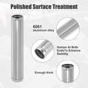 X AUTOHAUX OD 1.5" 38mm Length 12" 300mm Aluminum Alloy Tube Intercooler Pipe Straight Air Intake Tube Silver Tone for Car