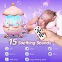 Onefire Night Light for Kids Gifts, 15 Sound Machine Baby Night Light, 15 Films Star Projector for Kids Room Decor, Brightness Unicorn Light Projector for Toddler Girl Toys Toddler Girl Gifts Age 1-5 (Pink)