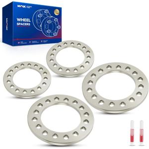 KAX 8x170 or 8x6.5 Wheel Spacers,1/2 inch Lug Centric Wheel Spacers fit for F-25-0 Super Duty, 2500, Silverado 2500 HD, F-35-0 Super Duty, Ram 2500, F-25-0 HD with 130mm Hub Bore,4pcs (Grey)