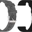 Lamshaw Compatible with Bark Watch Bands, Breathable Nylon Woven Fabric Replacement Accessory Strap Compatible with Bark Watch 1.5 Inches