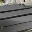 Metal Railing Planter Box, 30 Inch Balcony Planters with Adjustable Brackets, Large Hanging Planters for Outdoor Fence Deck