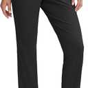 Seamaid Women's Golf Pants with Pockets 7/8 Stretch Ankle Travel Pants for Athletic Casual Size M