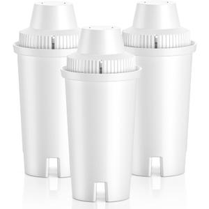 Cabiclean Replacement for Brita Filter, Brita Water Pitchers and Dispensers, Classic OB03, Mavea 107007, and More, NSF Certified Pitcher Water Filter, Half Year Filter Supply, 3 Count