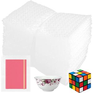 50 Pcs Bubble Pouch Wraps, 6''x8'' Clear Bubble Out Bags for Packing, Double Walled Cushioning Bags for Shipping, Storage and Moving