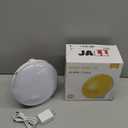 Wake Up Light Sunrise Alarm Clock for Kids, Heavy Sleepers, Bedroom, with Sunrise Simulation, Sleep Aid, Dual Alarms, FM Radio, Snooze, Nightlight, Daylight, 7 Colors, 7 Natural Sounds, Ideal for Gift (White)