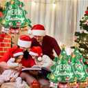 Christmas Tree Balloons Christmas Foil Balloons for Xmas Tree Themed Party Decoration Supplies Xmas Birthday Decoration Decor Ballons Arch Kits Party Balloon Set 3pcs