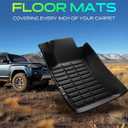 YHTAUTO Automotive Floor Mats for Subaru Forester 2009-2013 | TPE All Weather Car Mats, Anti-Slip & Custom Fit Floor Liners | Interior Accessories, Front & 2nd Row, Black, Set of 3